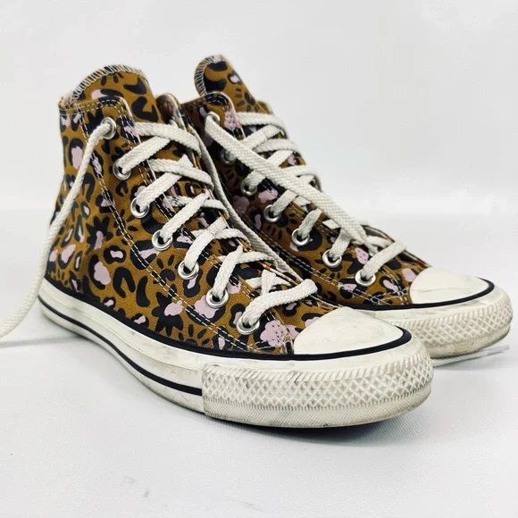 Converse Chuck Taylor All-Star Mystic World high-top animal print tan pink sz 7 - Picture 7 of 17